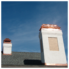 Installed Roof with Chimney